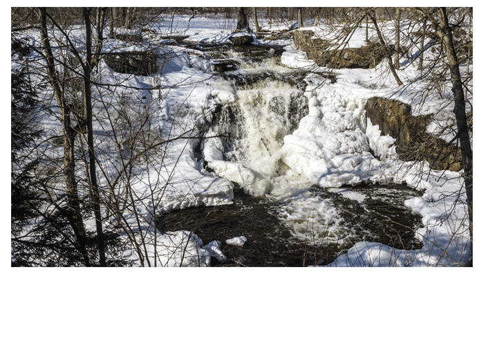 Lyn Falls in Winter